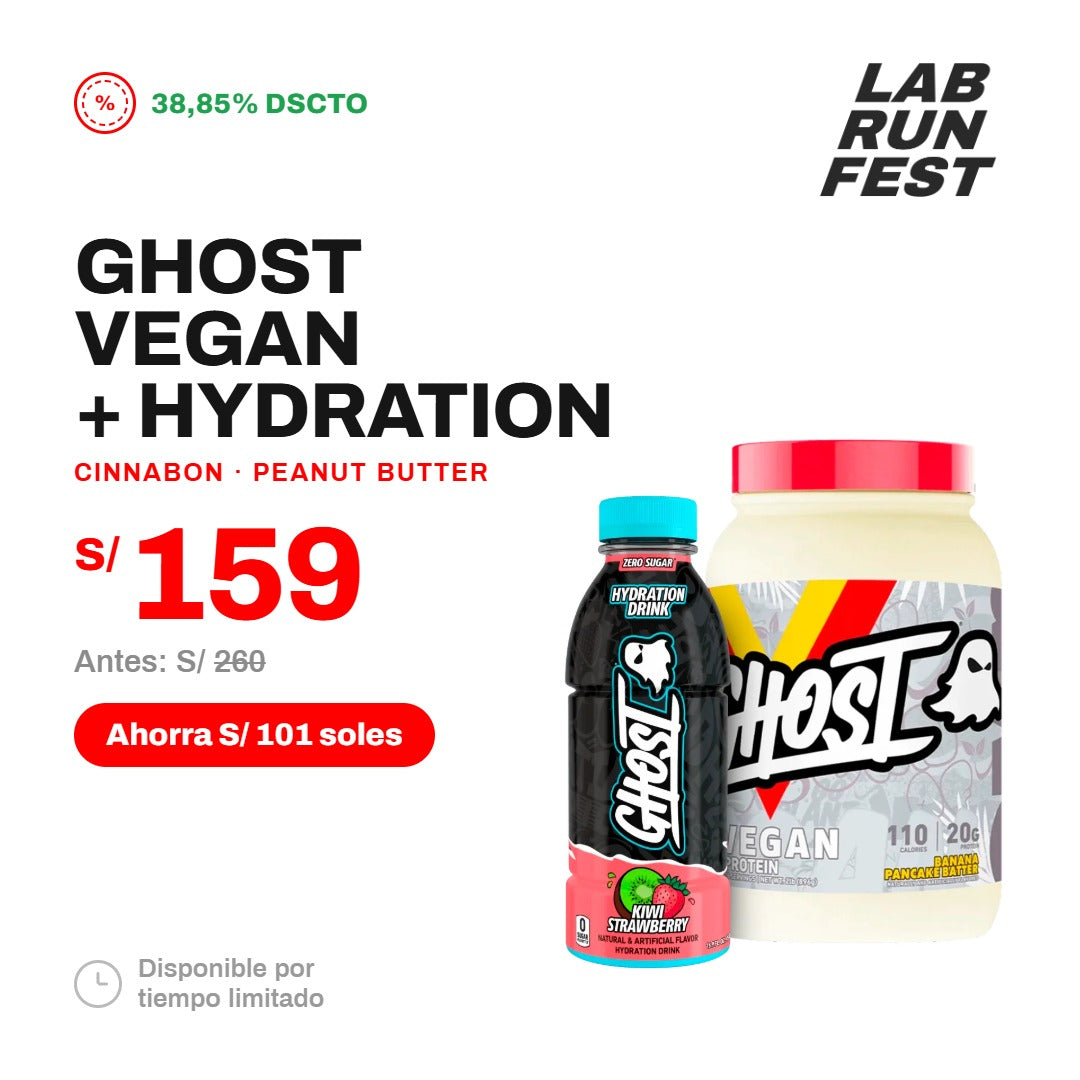 PACK GHOST VEGAN + HYDRATION KIWI