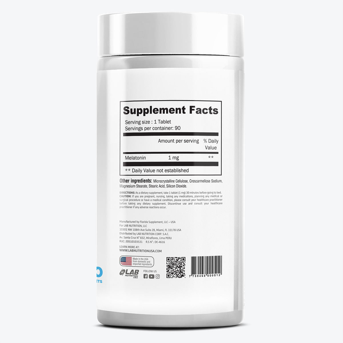 MELATONIN 1 MG 90 TAB
