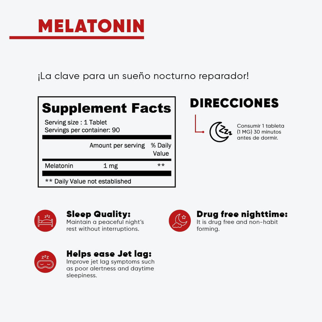 MELATONIN 1 MG 90 TAB