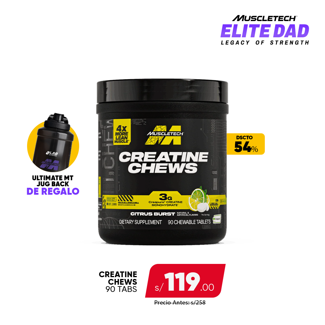 PACK CREATINA CHEWS + GALONERA MT