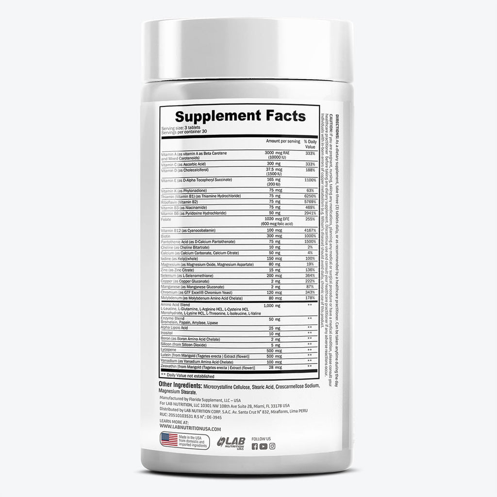MULTIVITAMIN LAB NUTRITION 90TAB – Lab Nutrition