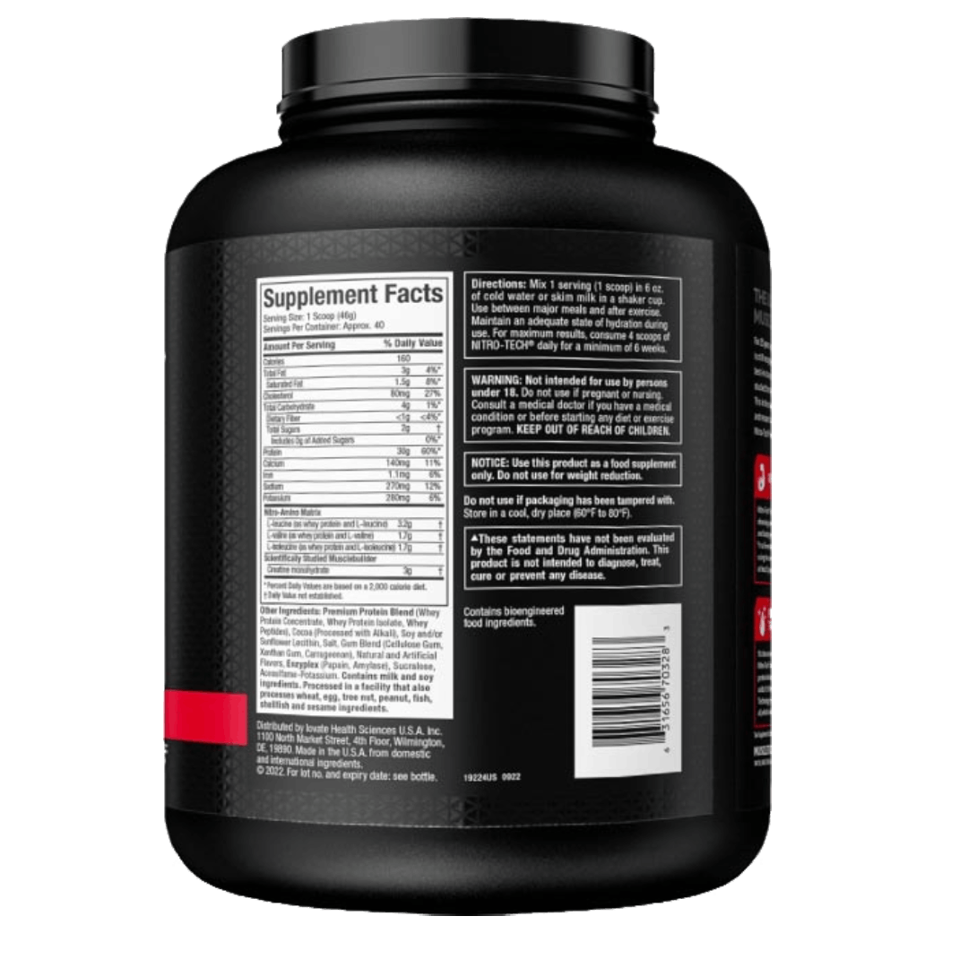 NITRO TECH PERFORMANCE MILK CHOCOLATE(MPS) 4LB