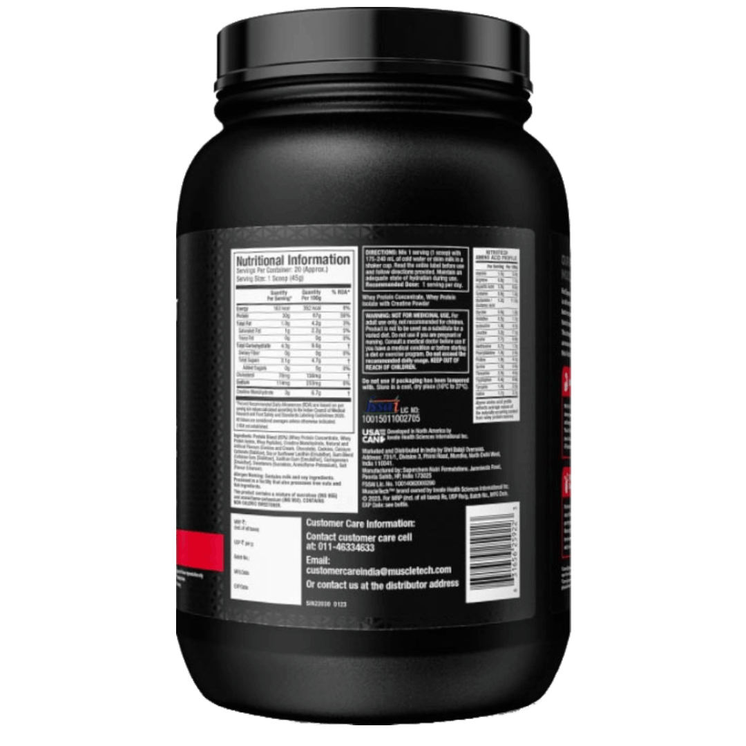 NITRO TECH PERFORMANCE COOKIES & CREAM (MPS) 2LB