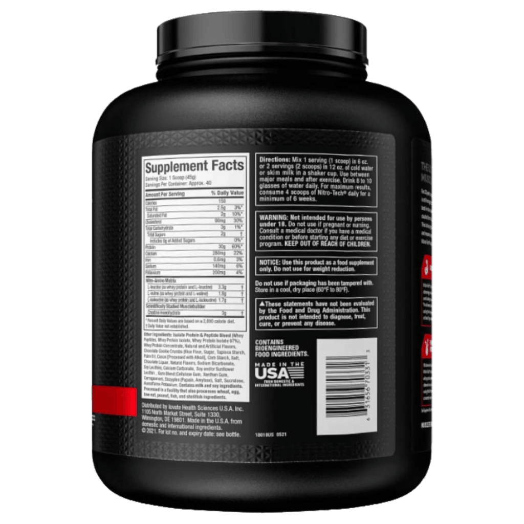 NITRO TECH PERFORMANCE COOKIES & CREAM(MPS) 4LB