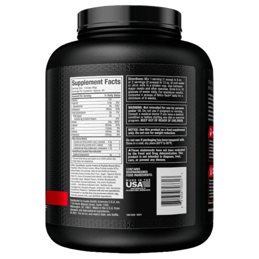 NITRO TECH PERFORMANCE COOKIES & CREAM(MPS) 4LB