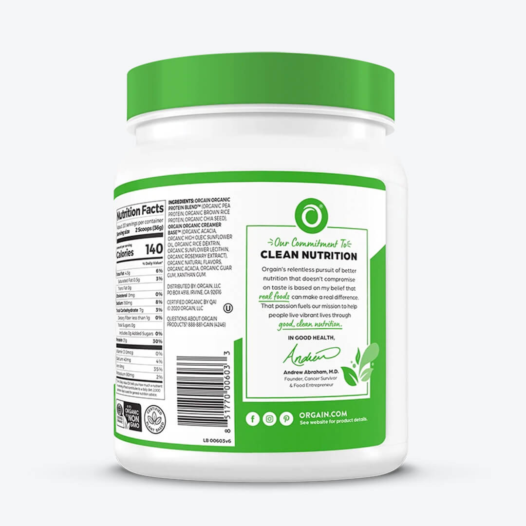 ORGAIN ORGANIC PROTEIN NATURAL 1.59LB