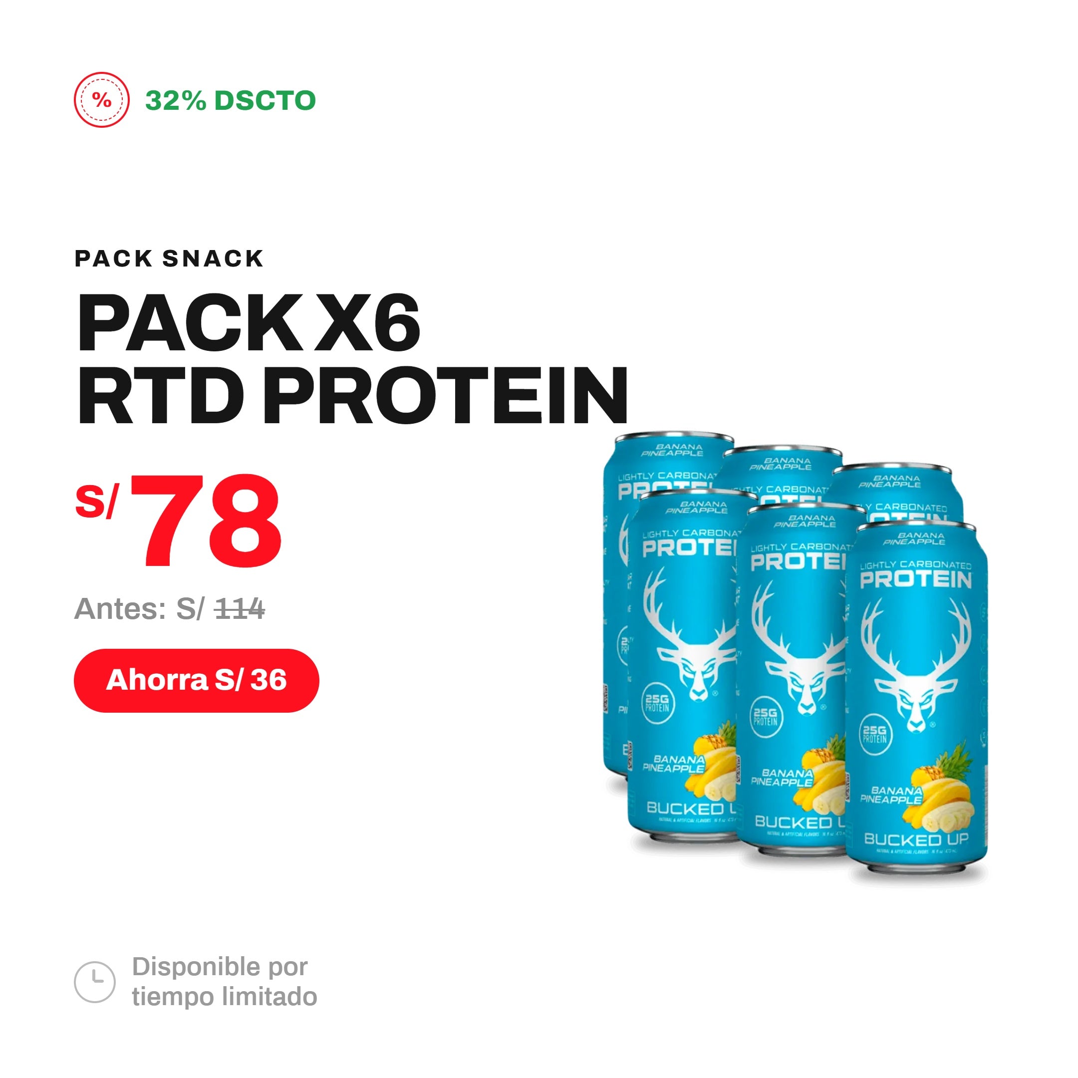 PACK X6 RTD PROTEIN