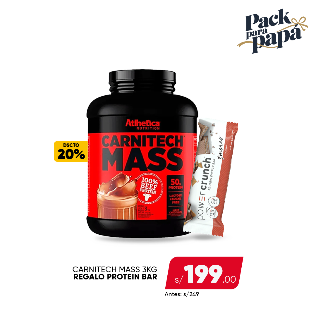 PACK CARNITECH 3KG  + POWER CRUNCH