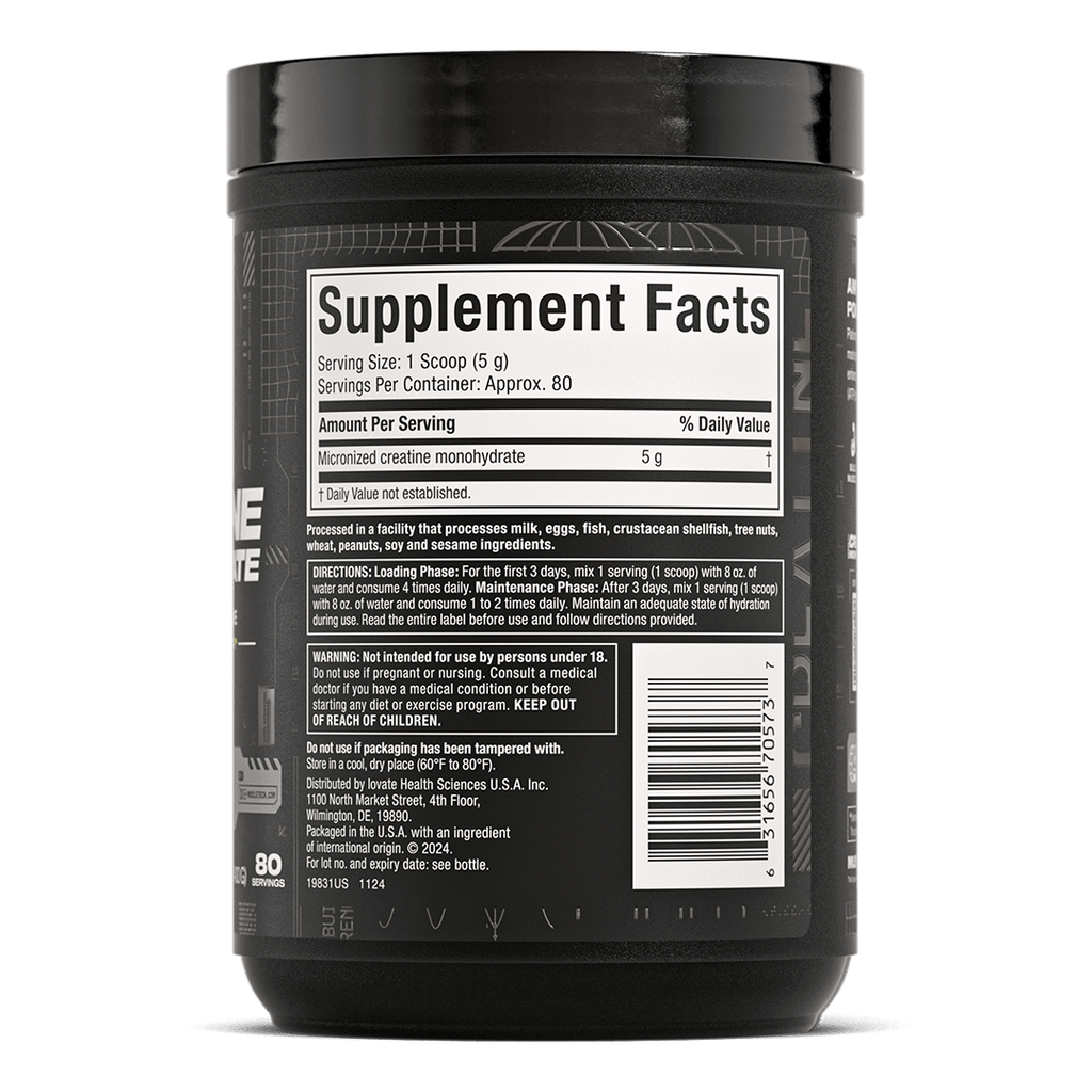 PLATINUM 100% CREATINE UNFLAVORED MONOHIDRATADA 400GR