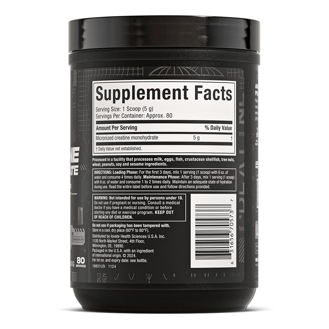 PLATINUM 100% CREATINE UNFLAVORED MONOHIDRATADA 400GR