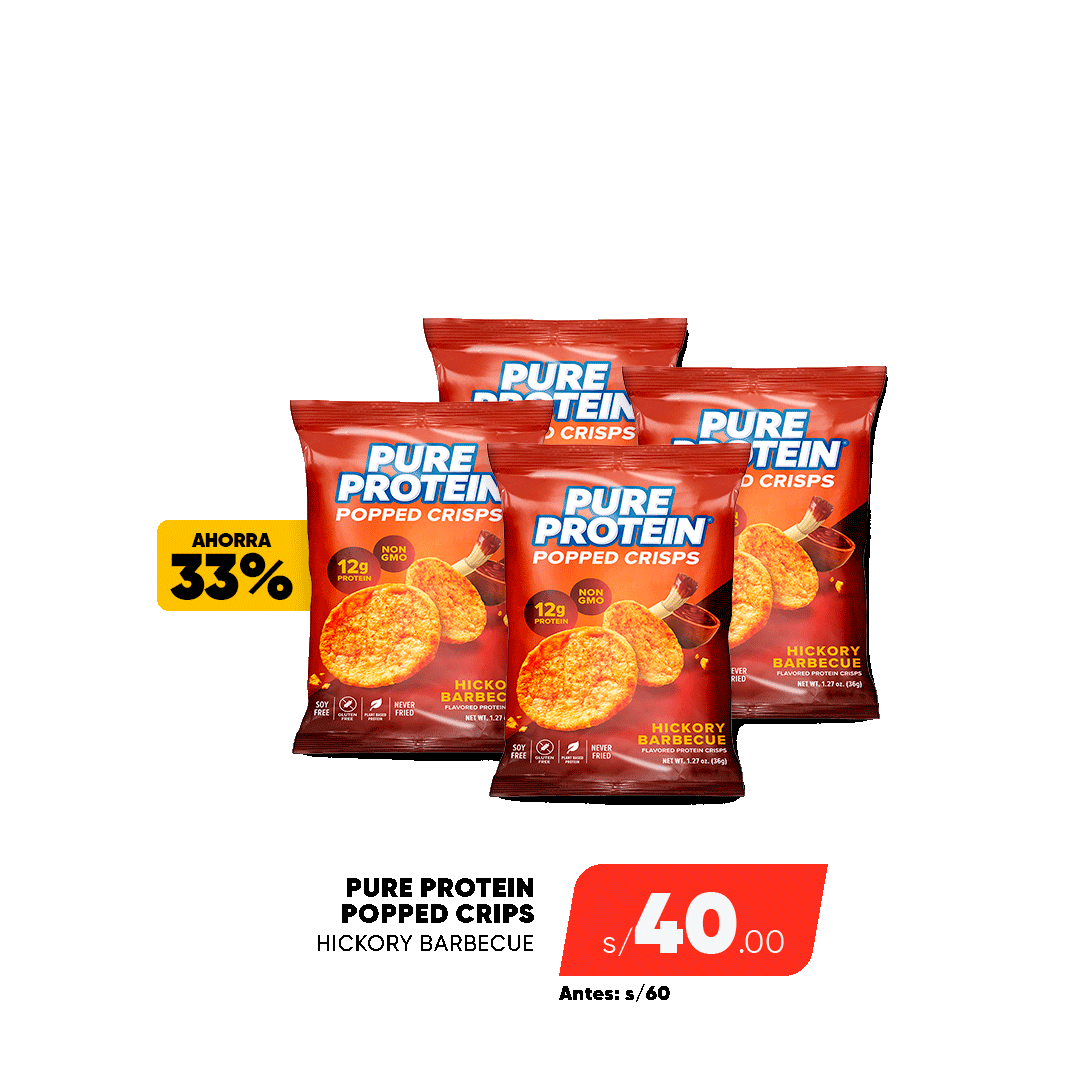 CHECK OUT. PACK X4 POPPED PURE PROTEIN