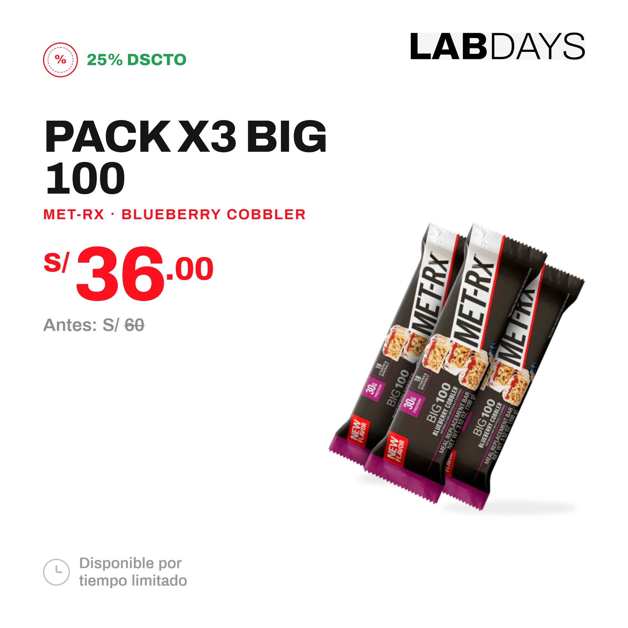 PACK X3 BIG 100 MET-Rx