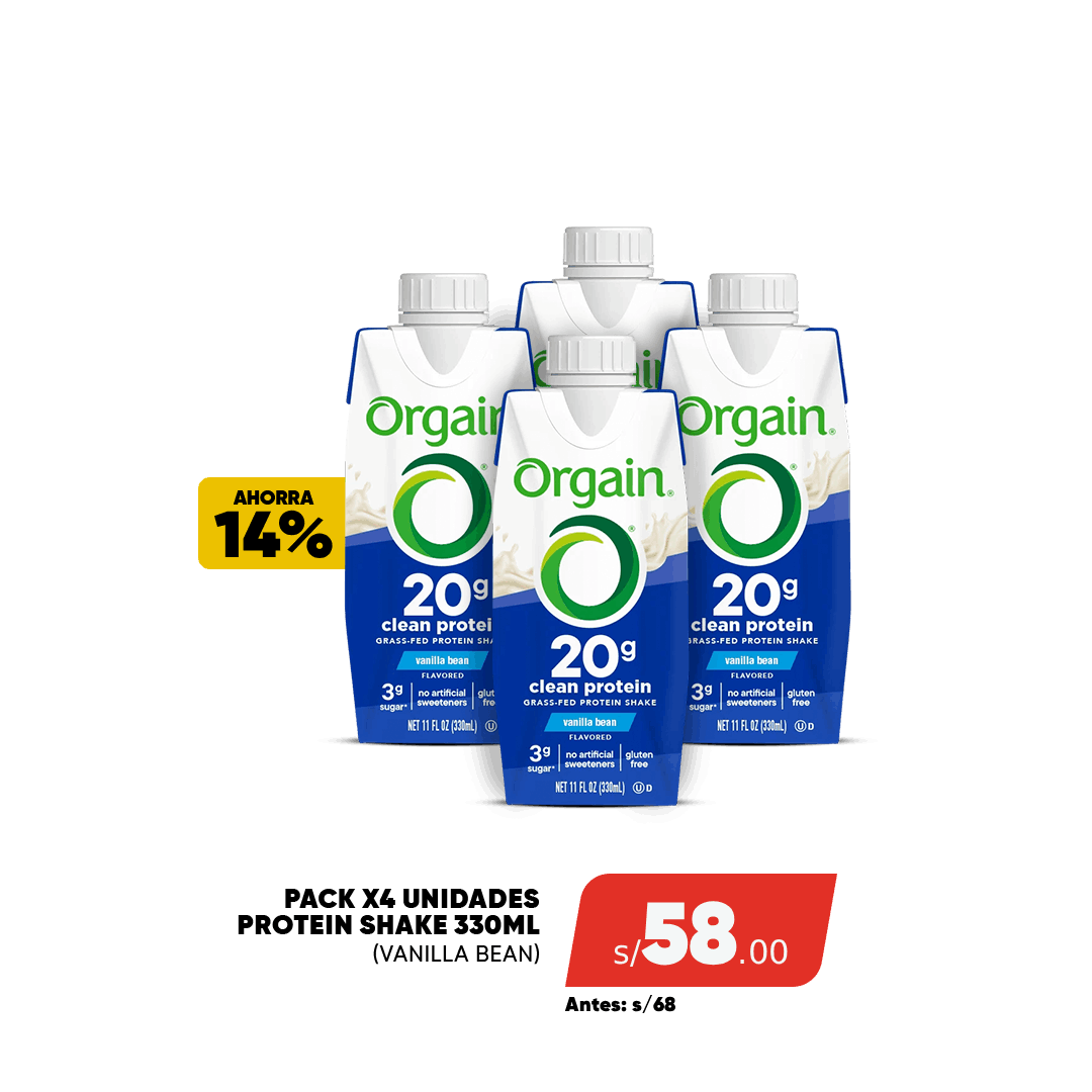CHECK OUT. PACK X4 ORGAIN RTD