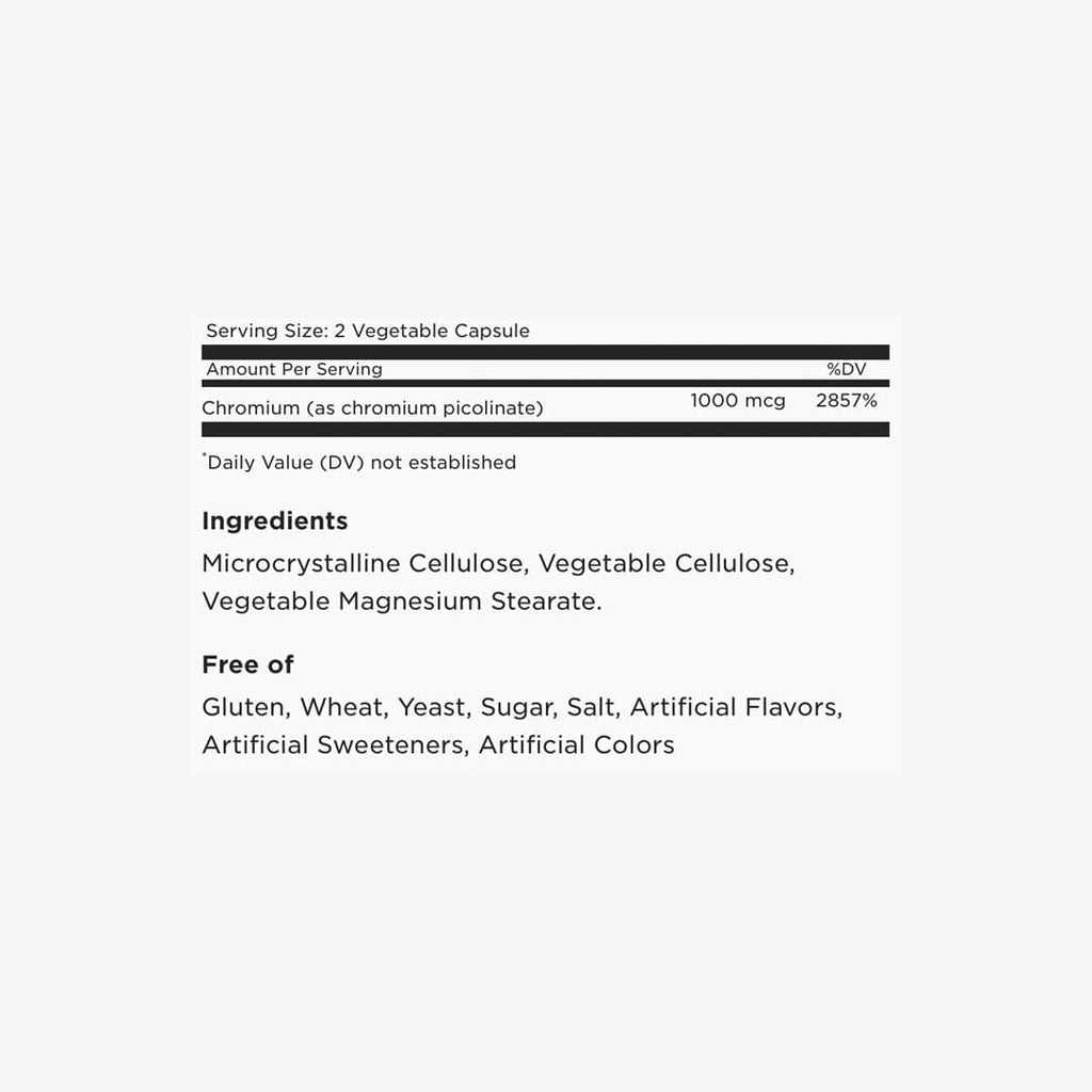 CHROMIUM PICOLINATE 500 MCG 120 CAP.