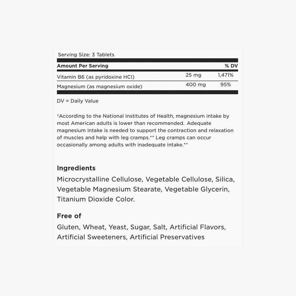 MAGNESIUM WITH VITAMIN B6 100TAB
