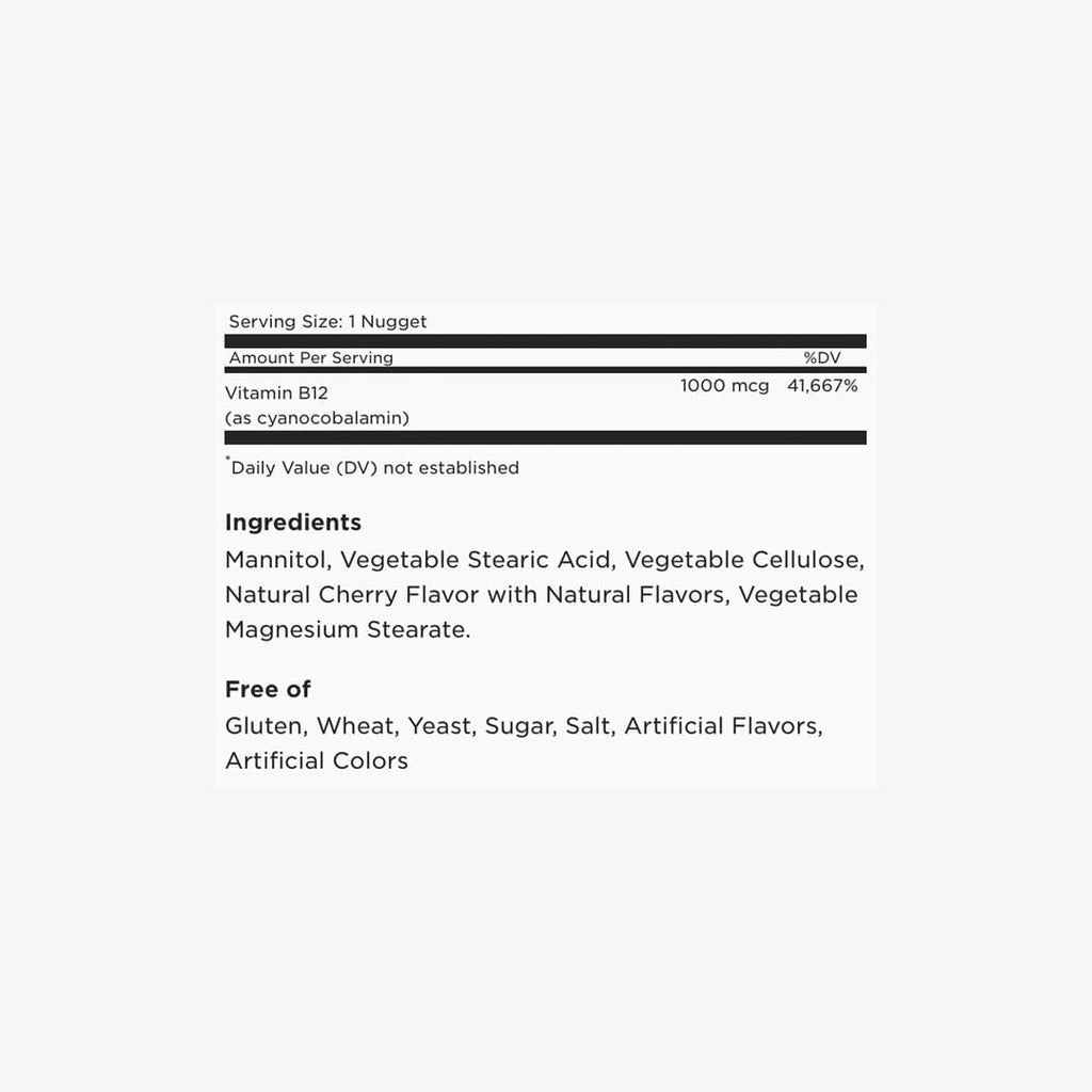 VITAMIN B12 1000MCG 100NUGGETS