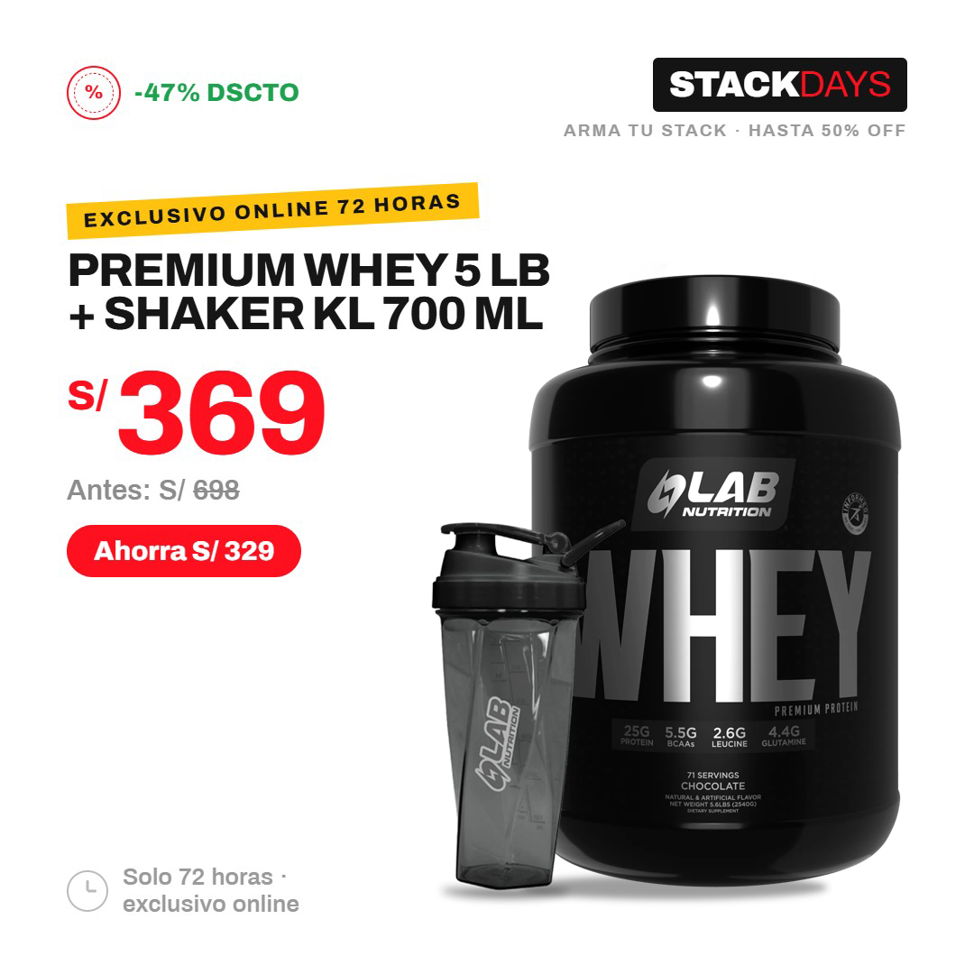 PACK PREMIUM 5LB + SHAKER KL 700ML