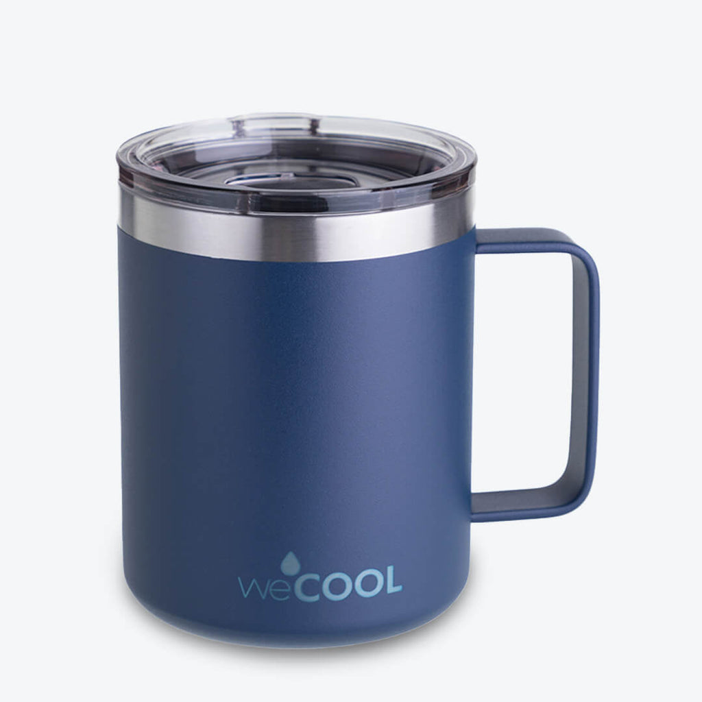 TAZA DE ACERO INOXIDABLE AZUL 360 ML