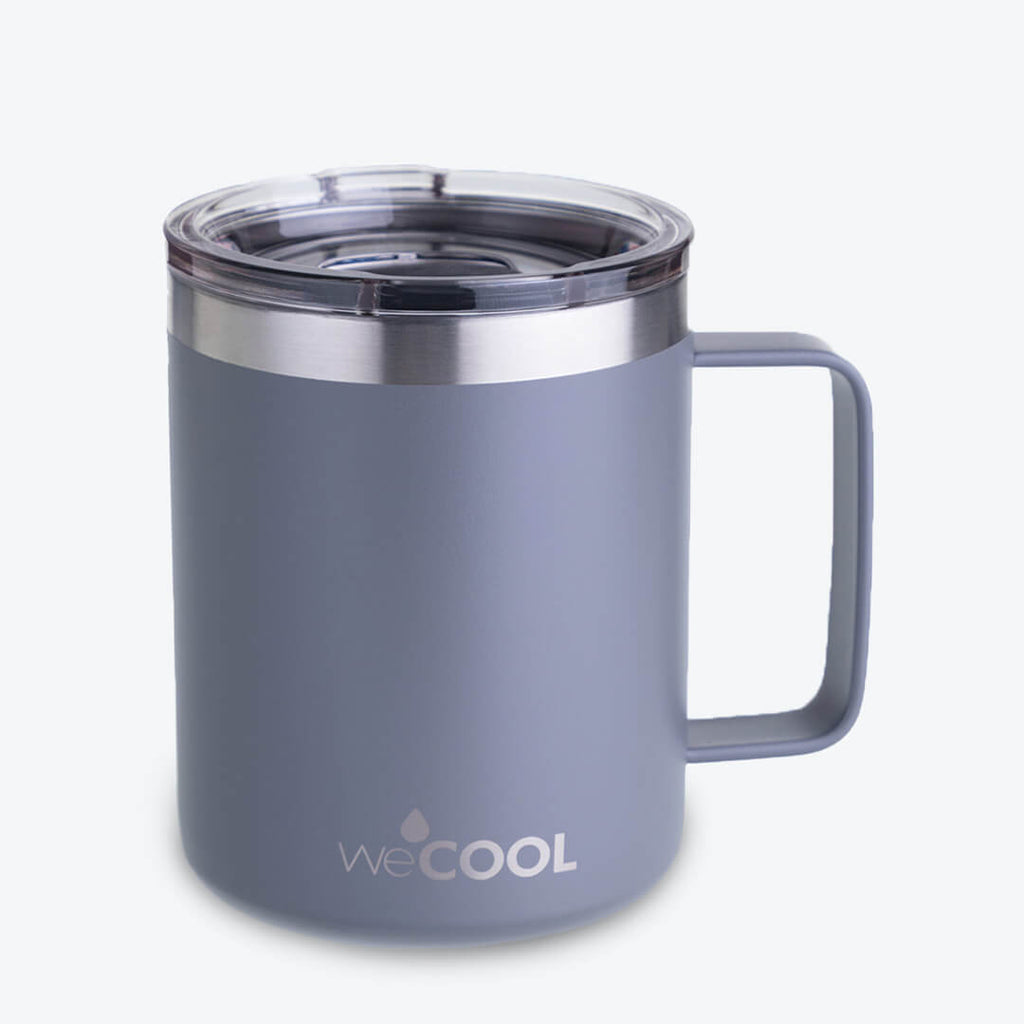 TAZA DE ACERO INOXIDABLE GRIS 360ML