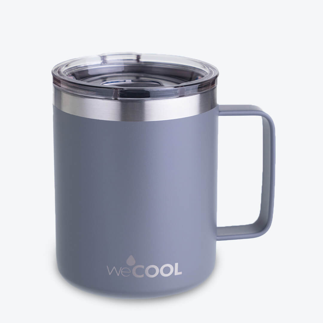 TAZA DE ACERO INOXIDABLE GRIS 360ML