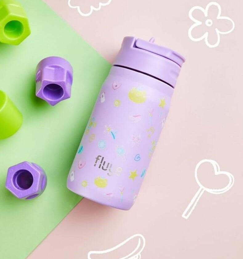 FLUYE BOTTLE KIDS BTS MORADO  350ML