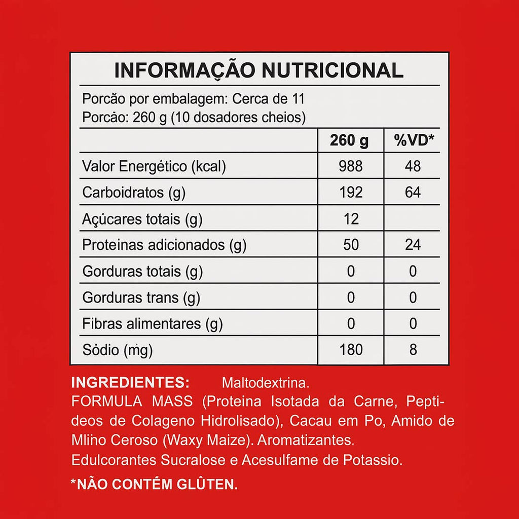 CARNITECH MASS CHOCOLATE 6.6LB