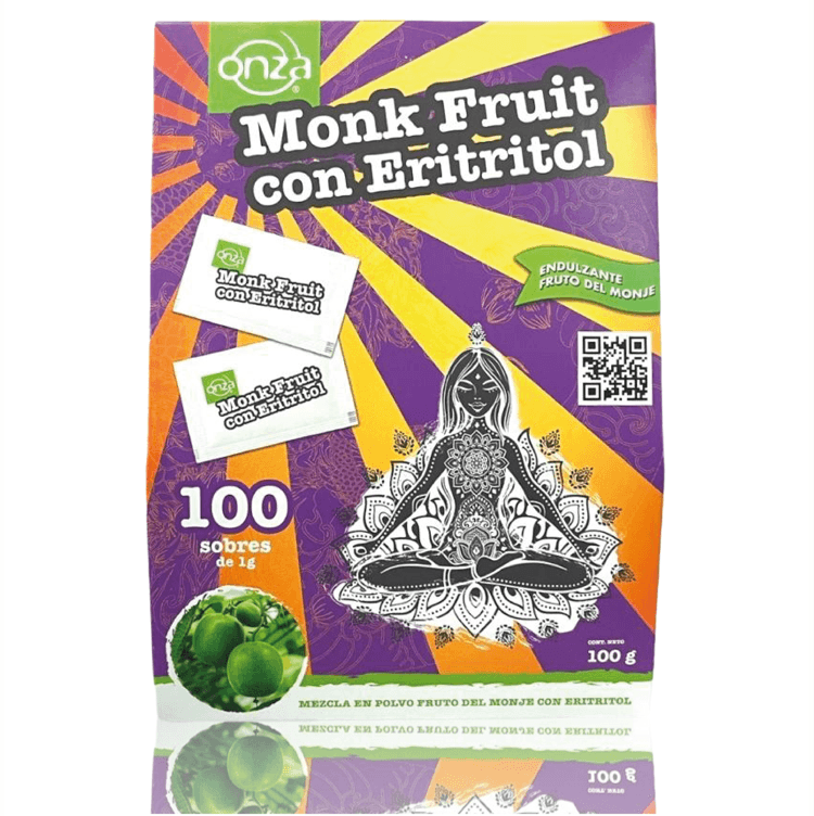 Monk Fruit con Eritritol - caja de 100 sachets