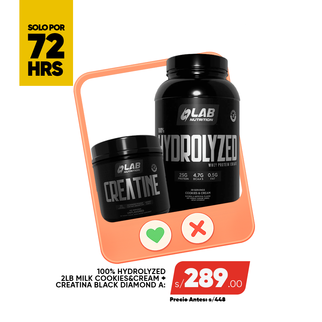 PACK HYDROLYZED 2LB + CREATINA BD