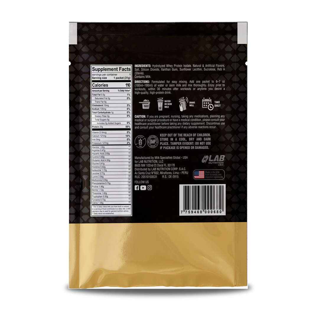 On the Go  100% Hydrolyzed 1serv