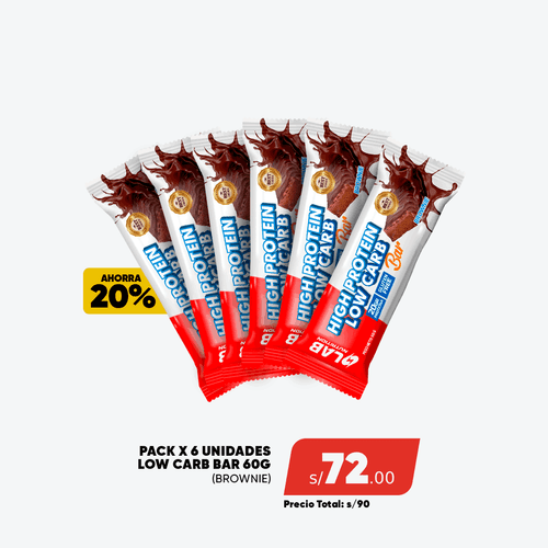 PACK X6 UND LOW CARB BAR