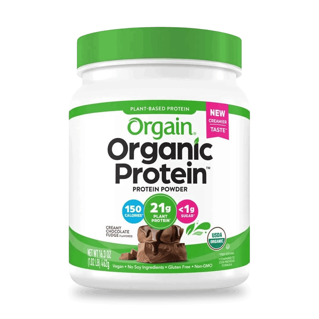 ORGAIN ORGANIC PROTEIN  CREAMY CHOCOLATE FUDGE 1.02LB