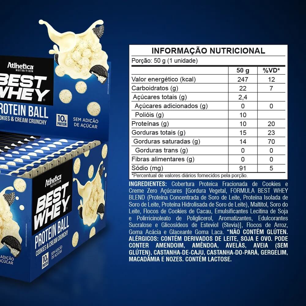 BEST PROTEIN BALL COOCKIES & CREAM 10GR
