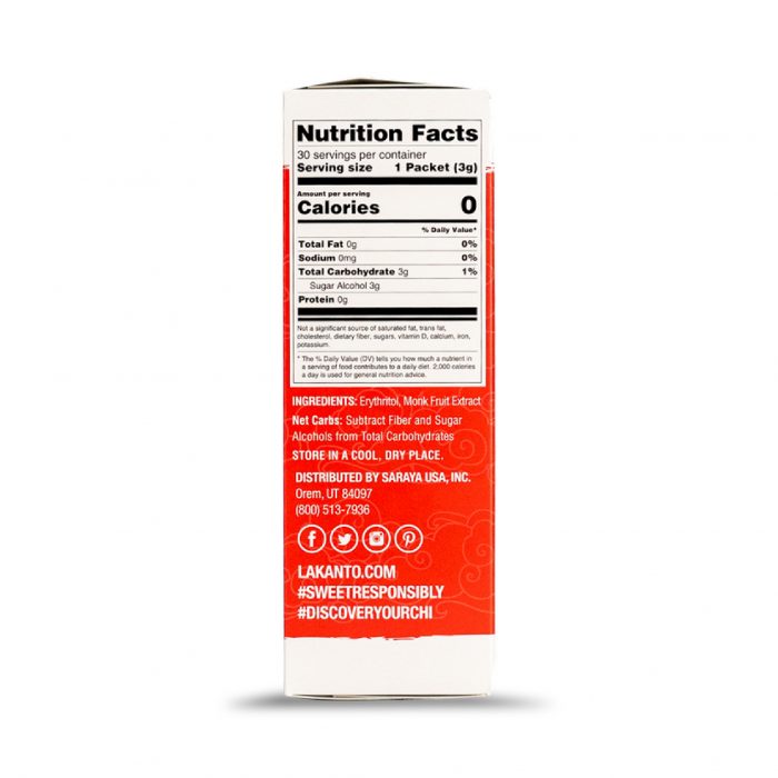 LAKANTO EDULCORANTE CLASICO 30x3gr