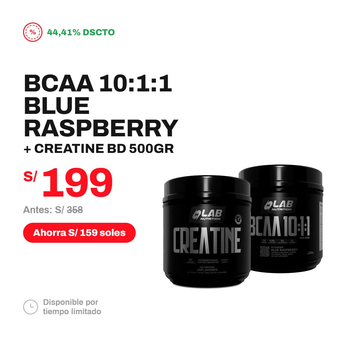 PACK CREATINA UNLAVORES 500GR + BCAA 10:1:1