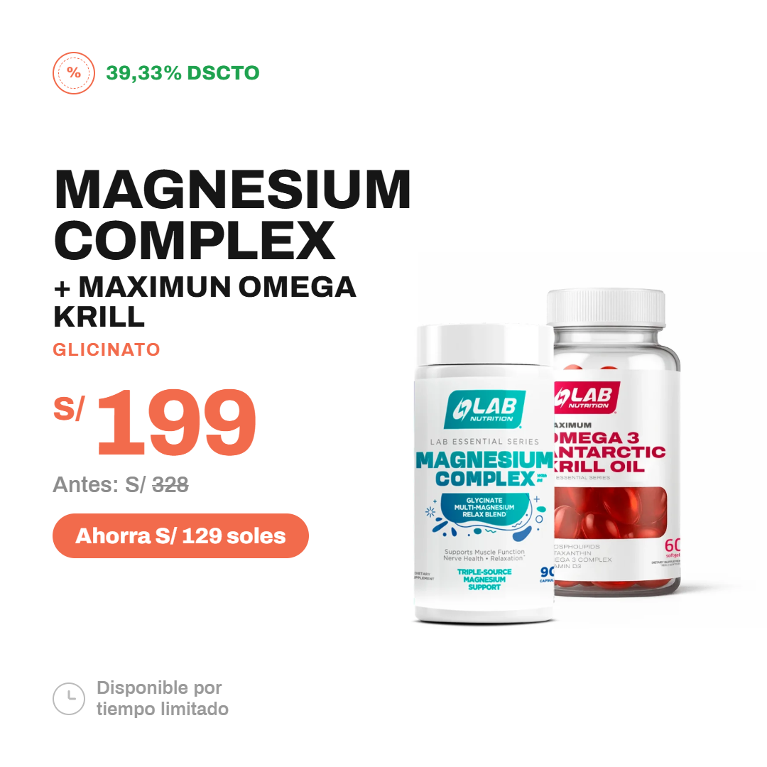 PACK MAGNESIUM COMPLEX GLICINATO + OMEGA 3 KRILL